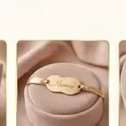 Pulseira Chapa Laço Gravada com Nome